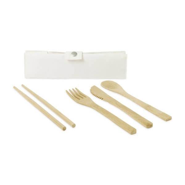 GiftRetail 102205 - Zero-Waste Bamboo Utensil Kit