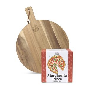 Gourmet Expressions 102376 - FarmSteady Kit de regalo para pizza Margherita DIY y tabla