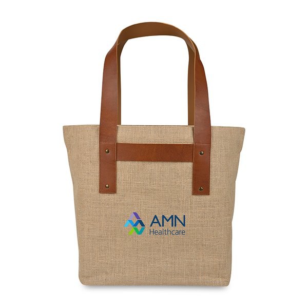 Jute T-Strap Tote