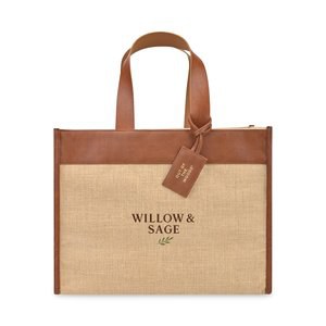 Out of The Woods 102821 - Jute Trim Box Tote