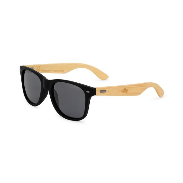 Gafas de sol de bambú reciclado CapeShades con montura negra