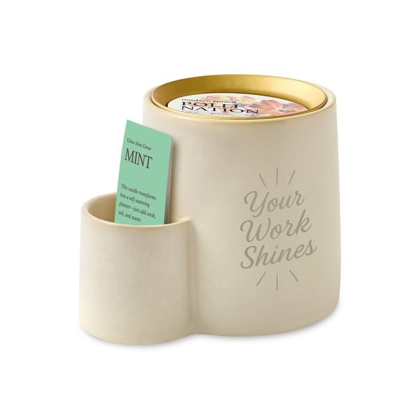 Modern Sprout 103085 - Ember Earth Candle + Planter