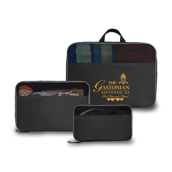 Gemline P8446 - Set de 3 cubos de empaque Jetsetter
