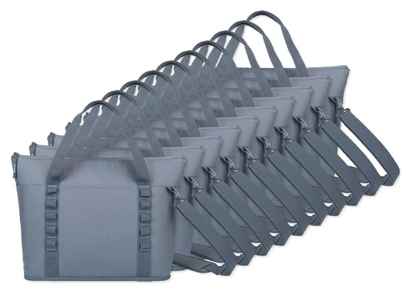 Pack de 10 GiftRetail 101608 - Acadia bolsa térmica tipo tote de rPET reciclado