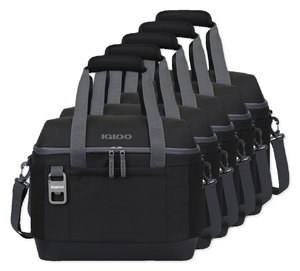 Pack de 5 Igloo 102479 - Nevera blanda Day Chiller de poliéster reciclado tipo caja XL para 38 latas