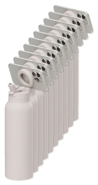 Pack de 10 Ringo 102994 - Botella de agua RINGO Pro con anillo magnético potenciador - 24 Oz.