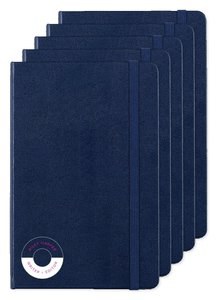 Pack de 5 Moleskine P40030 - Cuaderno mediano de tapa dura rayado