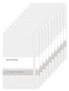 Pack de 100 Moleskine P40030 - Cuaderno mediano de tapa dura rayado