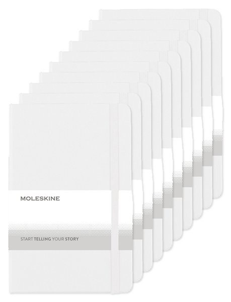 Pack de 100 Moleskine P40030 - Cuaderno mediano de tapa dura rayado