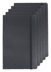 Pack of 5 Moleskine P40616 - Soft Cover Ruled Large Notebook