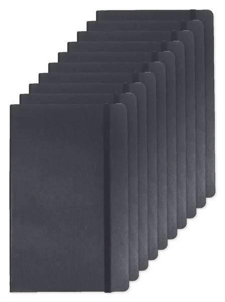 Pack of 10 Moleskine P40616 - Soft Cover Ruled Large Notebook