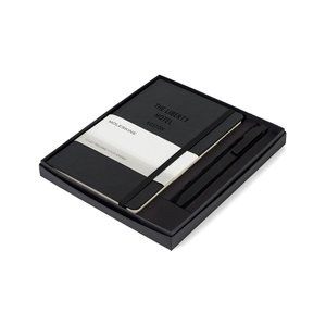 Moleskine 100477 - Medium Notebook and GO Pen Gift Set