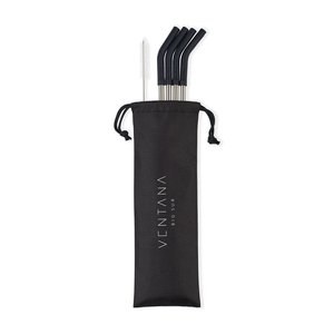 Aviana 100553 - ™ Poppy 4-Pack Stainless Straw Set