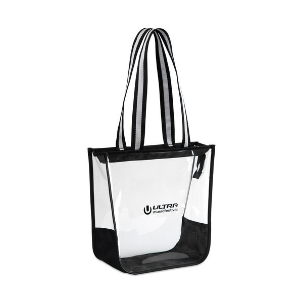 Gemline 100796 - Sigma bolso tipo tote transparente con cremallera
