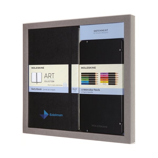 Moleskine 100925 - Kit de colorear - Cuaderno de bocetos y lápices de acuarela
