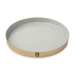 Be Home 101452 - Luxe Round Enamel Tray