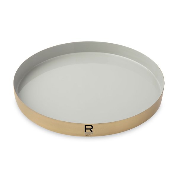 Be Home 101452 - Luxe Round Enamel Tray