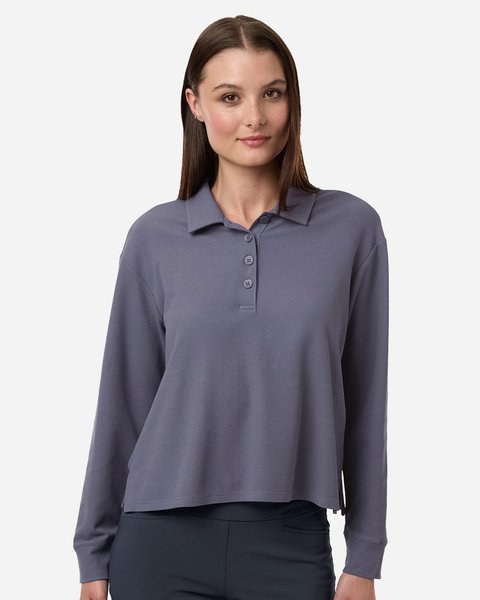 Polo suelto de manga larga para mujer Beyond