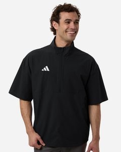Adidas AT505 - Suéter para hombre de manga corta con cremallera de 1/4