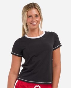 Boxercraft BW2106 - Camiseta de bebé para mujer con costuras en contraste
