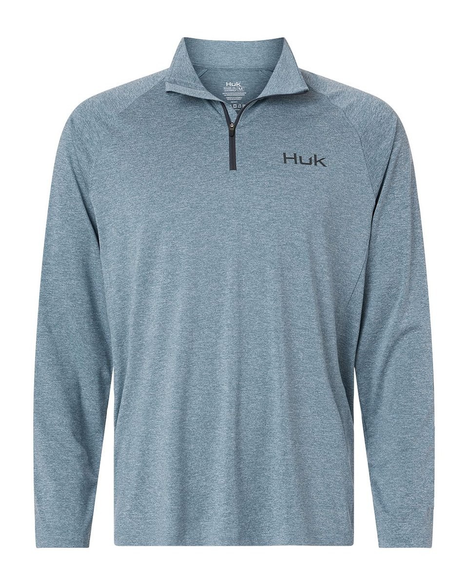 HUK H1200715 - Men's Airweight Heather Quarter-Zip Pullover