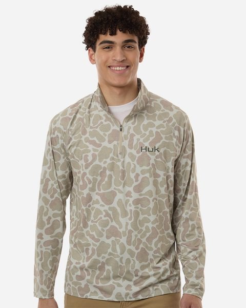 Men's Airweight KC Printed Quarter-Zip Pullover