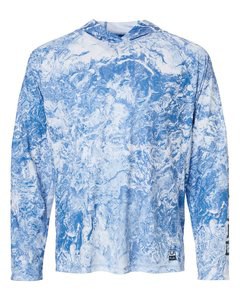 HUK H12L0047 - Camiseta con capucha de manga larga para hombre Mossy Oak Pursuit estampada