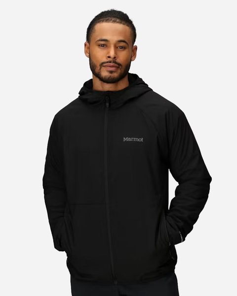Chaqueta con capucha aerotérmica suave para hombre