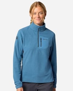 Marmot M16745 - Pulóver con cremallera de un cuarto de lana Air para mujer