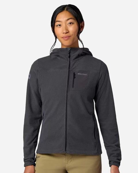 Chaqueta con capucha de forro polar Air para mujer