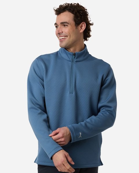 Suéter Pebble con cremallera de 1/4 para hombre